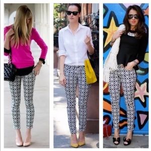 J.Crew Geometric Printed Skinny Cotton Denim Jeans